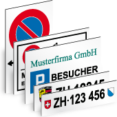 Parkplatzschilder Vorlagen
