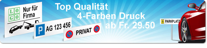 Parkplatzschild online bestellen
